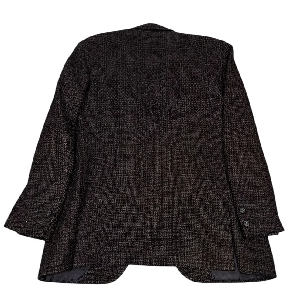 1950s Arnold Constable Sport Coat Mens 40 Brown Vintage Tweed Wool Check Blazer